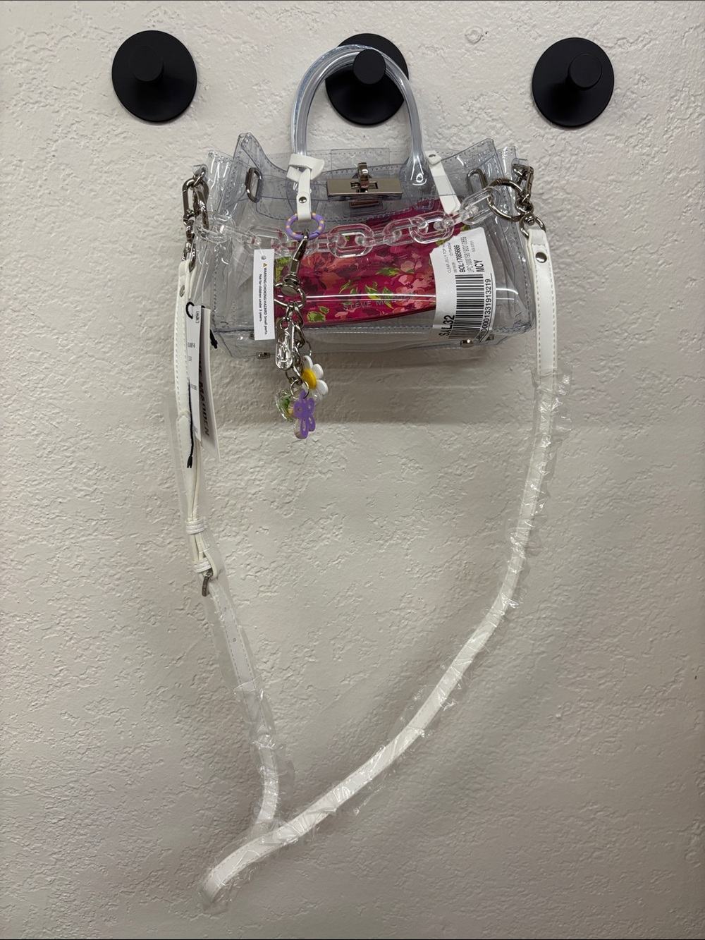 Steve Madden bgummy crossbody bag clear - Picture 2 of 16